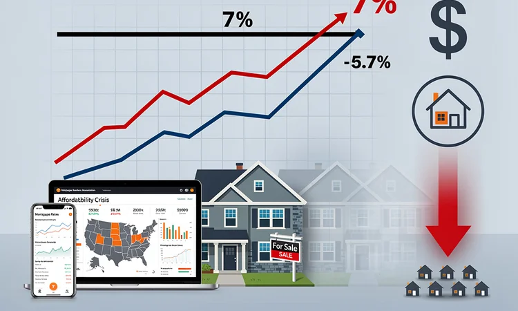 Housing Market’s Spring Thaw Hits a Wall as Mortgage Rates Surge, Sidelining Buyers