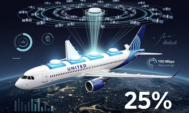 United Airlines Accelerates Starlink Rollout as In-Flight Connectivity Becomes Competitive Battleground