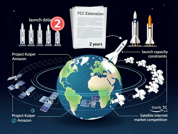 Amazon’s Satellite Ambitions Hit Turbulence as Rocket Shortage Forces Delay in Starlink Challenge